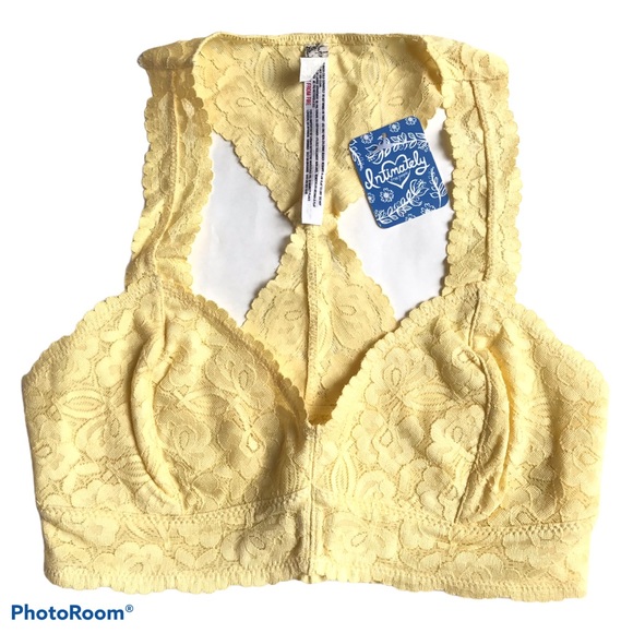 Free People Galloon Lace Racerback Bralette Small NWT - Picture 2 of 6